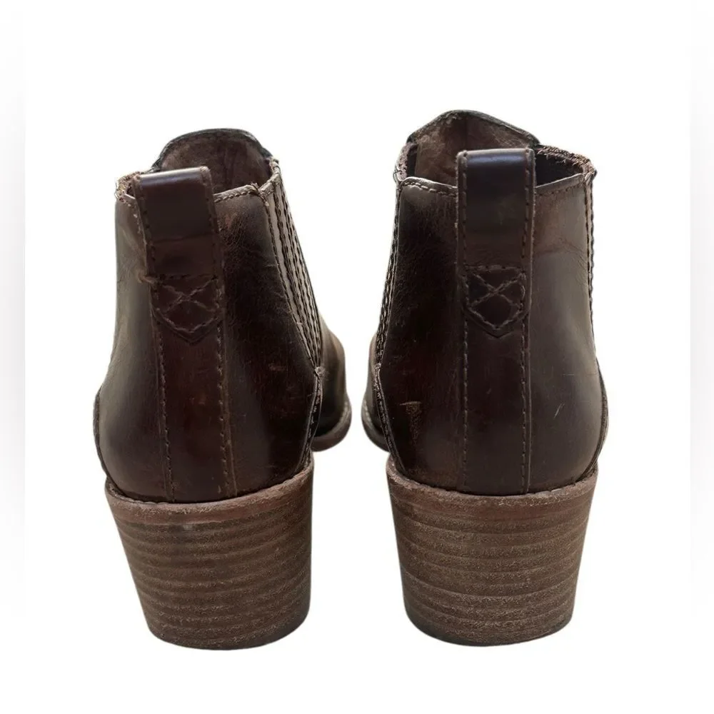 Madewell Leather Chelsea Boots Western Bonham Ankle Size 8